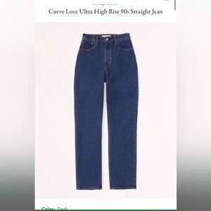 Curve Love Ultra High Rise 90s Straight Jean